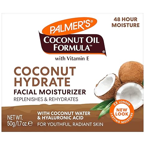 Palmer’s Coconut Water Face Moisturizer – Hydrating, Lightweight, Non-Greasy – Antioxidant, Paraben Free – 1.7 oz