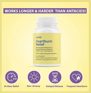 Curist Esomeprazole 20mg Capsules – 84 Count – Delayed-Release Acid Reducer for Frequent Heartburn Relief