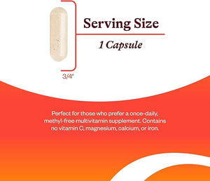 Seeking Health Multivitamin One MF – Methyl-Free, Once Daily, MTHFR Support – 45 Vegetarian Capsules