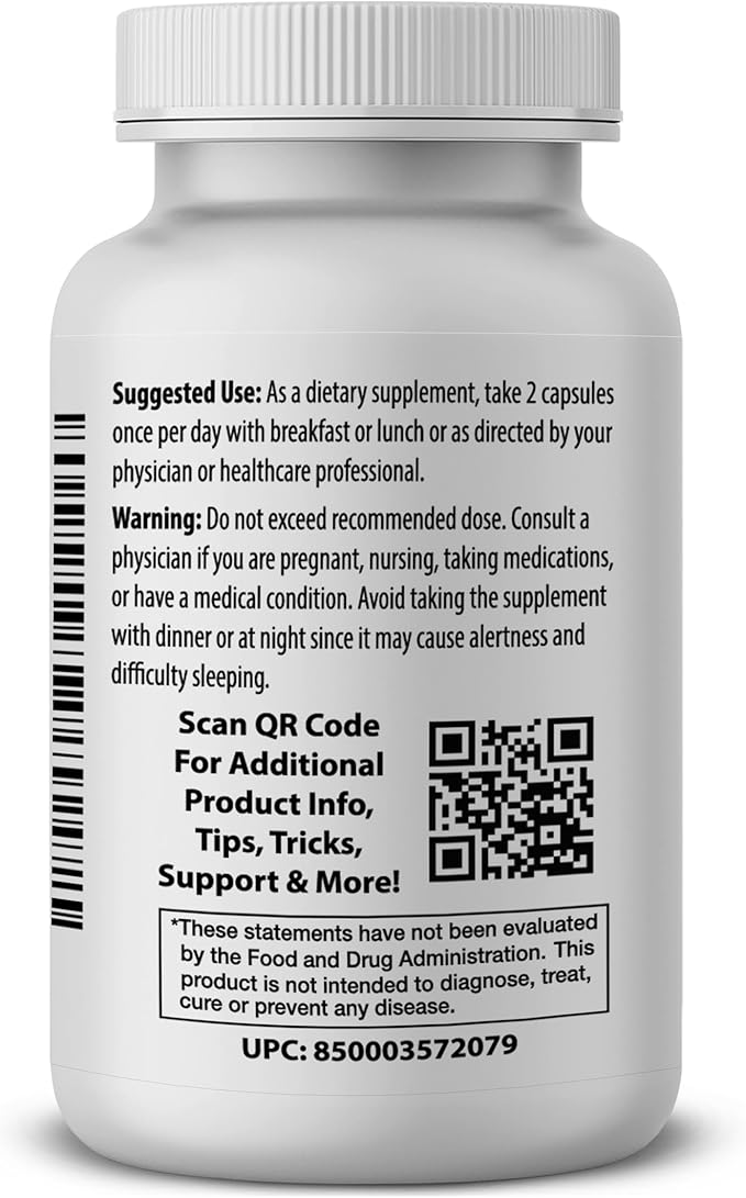 Adaptogen Elite – Cortisol Balance & Natural Energy Support – Ashwagandha, Rhodiola, Schisandra & L-Theanine – Stress, Mood & Focus – Vegan, Non-GMO – 60 Capsules