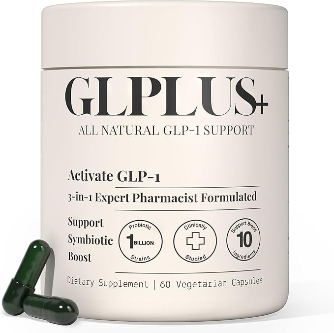 GLP-1 Support Supplement for Women & Men – Hunger & Metabolism Support with Probiotics, Prebiotics & Botanicals – 60 Capsules