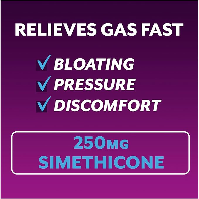Phazyme Maximum Strength Gas and Bloating Relief Softgels – 250mg Simethicone – Fast-Acting Anti-Gas Medicine for Adults – 36 Count