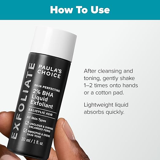 Paula’s Choice 2% BHA Liquid Exfoliant – Salicylic Acid for Pores & Blackheads