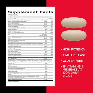 GNC Mega Men Multivitamin – Timed Release, Energy, Immune & Antioxidant Support – 180 Caplets