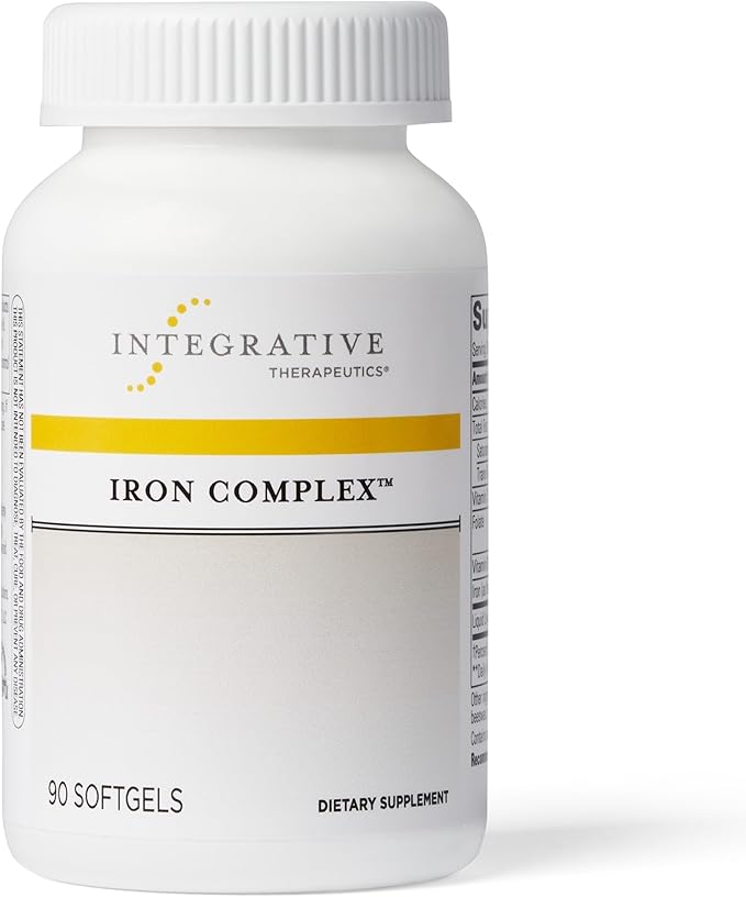 Integrative Therapeutics Iron Complex 50mg – Energy, Stamina & Red Blood Cell Support – 90 Softgels