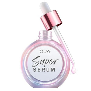 Olay Super Serum, Niacinamide, Vitamin C & E, Collagen Peptide, AHA, 5-in-1 Brightening Hydrating Firming Anti-Aging Serum, 1oz