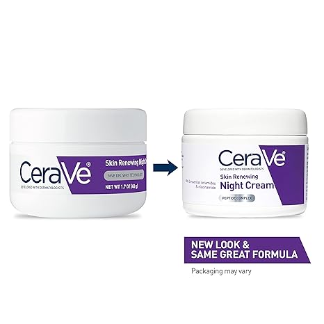 CeraVe Skin Renewing Night Cream – Peptides, Niacinamide & Hyaluronic Acid