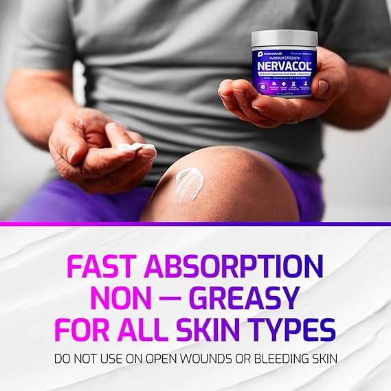 Pharmapulse Neuropathy Relief Cream – Max Strength Nerve Pain Support for Feet, Hands, Legs & Back