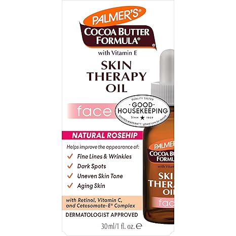 Palmer’s Cocoa Butter Face Oil – Vitamin E, C & Rosehip, Skin Therapy Oil