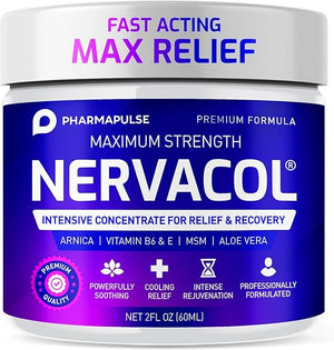 Pharmapulse Neuropathy Relief Cream – Max Strength Nerve Pain Support for Feet, Hands, Legs & Back