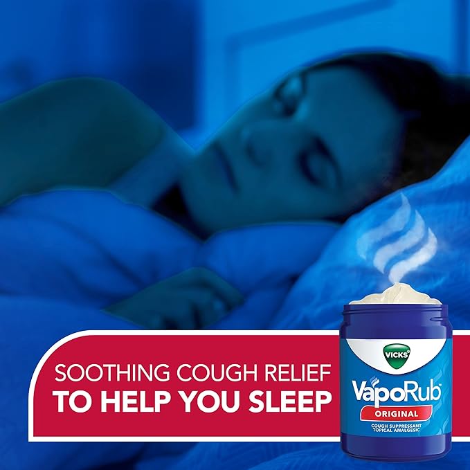 Vicks VapoRub Original – 1.76 oz – Medicated Chest Rub Ointment for Cough, Cold, and Muscle Aches