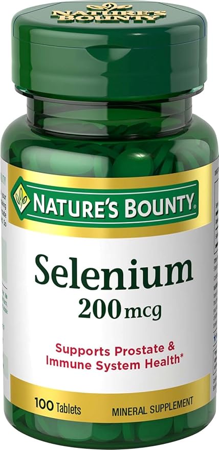 Nature’s Bounty Selenium 200mcg – Antioxidant, Immune & Thyroid Support – 100 Tablets