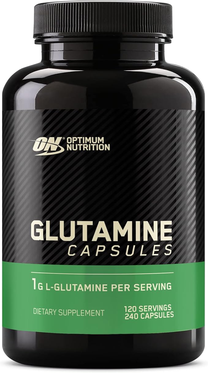 Optimum Nutrition L-Glutamine Muscle Recovery Capsules – 1000mg, 240 Count
