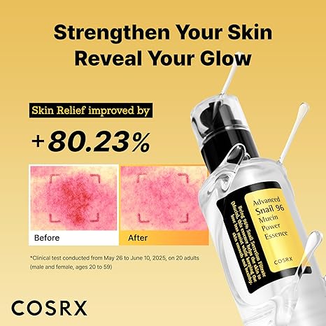 COSRX Snail Mucin 96% Power Repairing Essence, Hydrating Face Serum for Dull Skin, Fine Lines, Scars, Korean Skincare, 100ml