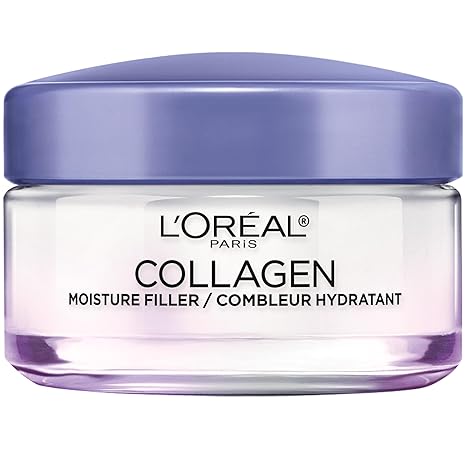 L’Oreal Paris Collagen Daily Face Moisturizer – Anti-Aging, Wrinkle Cream, Intense Hydration, Lightweight, Dermatologist Tested, 1.7 oz