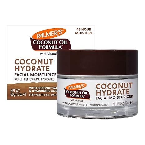 Palmer’s Coconut Water Face Moisturizer – Hydrating, Lightweight, Non-Greasy – Antioxidant, Paraben Free – 1.7 oz