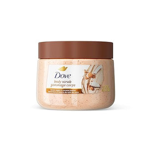 Dove Brown Sugar & Coconut Butter Body Scrub – Exfoliating, Nourishing, Hydrating – 15 oz