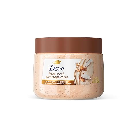 Dove Brown Sugar & Coconut Butter Body Scrub – Exfoliating, Nourishing, Hydrating – 15 oz
