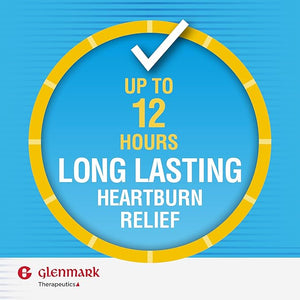 Glenmark Famotidine Tablets 20 mg Maximum Strength Acid Reducer – 200 Count for Heartburn and Indigestion Relief