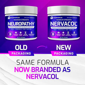 Pharmapulse Neuropathy Relief Cream – Max Strength Nerve Pain Support for Feet, Hands, Legs & Back