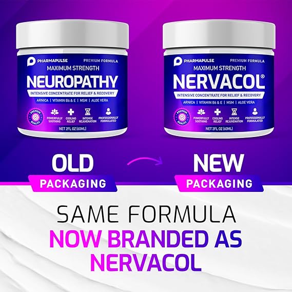 Pharmapulse Neuropathy Relief Cream – Max Strength Nerve Pain Support for Feet, Hands, Legs & Back