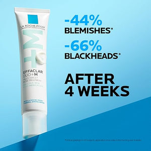 La Roche-Posay Effaclar Salicylic Acid Acne Gel Cream, Mattifying Spot Treatment for Blackheads, Whiteheads, Pores, Prevents New Pimples, Non-Greasy, Sensitive Skin Safe