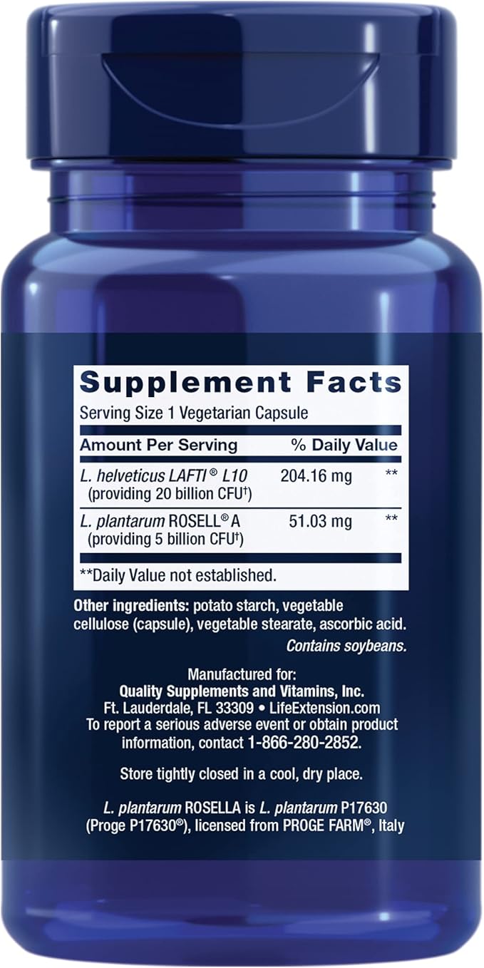 Life Extension FLORASSIST® Probiotic for Women – Vaginal, Digestive & Immune Health – Once-Daily, Gluten-Free, Non-GMO – 30 Capsules