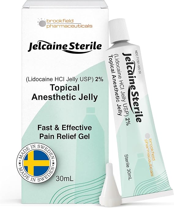 Jelcaine Lidocaine 2% Numbing Gel – 30mL – Fast Relief for Burns, Cuts, Insect Bites & Skin Irritation