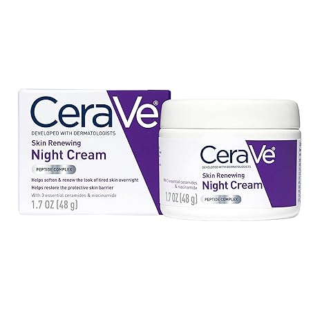 CeraVe Skin Renewing Night Cream – Peptides, Niacinamide & Hyaluronic Acid