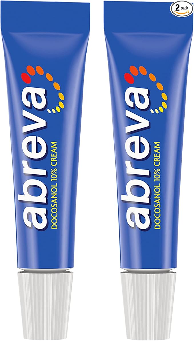 Abreva 10% Docosanol Cold Sore Treatment – 2 Pack (0.07 oz Tubes)