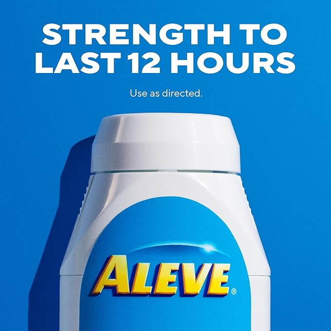 Aleve Pain Reliever and Fever Reducer Tablets – 220mg Naproxen Sodium for Headache, Body, Back, Arthritis, Cramps – 270 Count