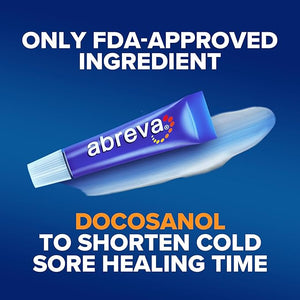 Abreva 10% Docosanol Cold Sore Treatment – 2 Pack (0.07 oz Tubes)