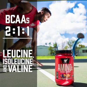 BSN Amino X Muscle Recovery & Endurance Powder – BCAAs, 10g Amino Acids, Keto Friendly, Caffeine Free, Grape Flavor, 30 Servings