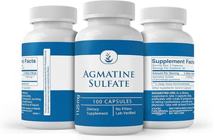 PURE ORIGINAL INGREDIENTS Agmatine Sulfate – 100 Capsules, Pure, No Additives, Lab Verified