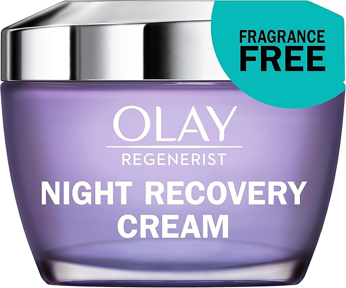 Olay Regenerist Night Cream – Anti-Aging, Peptide, Niacinamide, Fragrance-Free