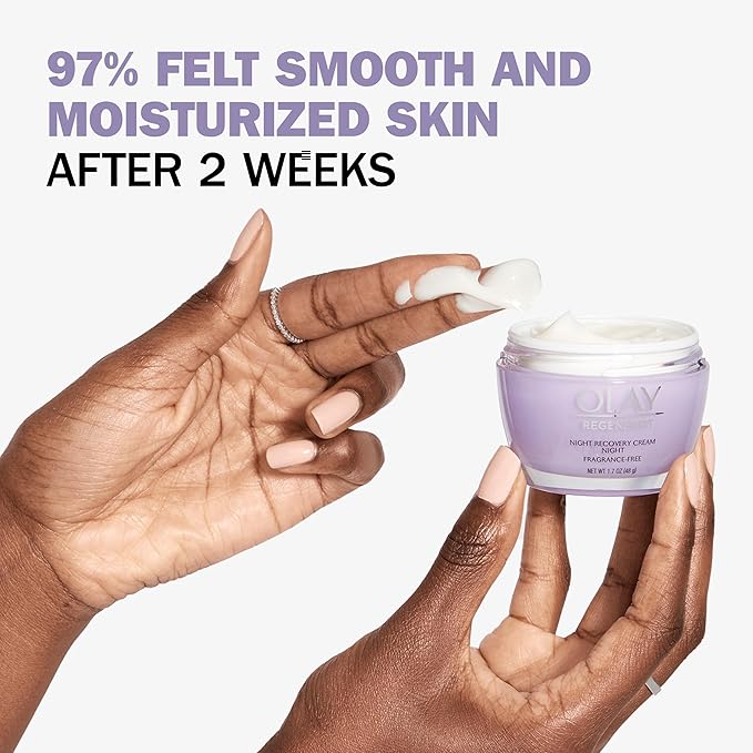 Olay Regenerist Night Cream – Anti-Aging, Peptide, Niacinamide, Fragrance-Free