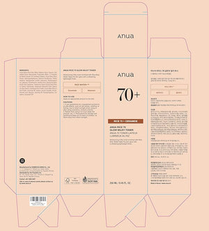 ANUA Rice 70 Glow Milky Toner – Rice Water, Niacinamide, Ceramides & Panthenol – Glass Skin, Hydrating & Brightening – Fragrance-Free, Non-Comedogenic, Fungal Acne Safe – 250ml