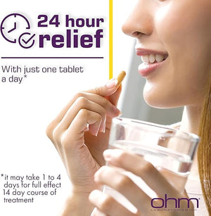 Ohm Esomeprazole Magnesium 20mg – 42 Delayed-Release Capsules – Acid Reducer for 24-Hour Heartburn Relief