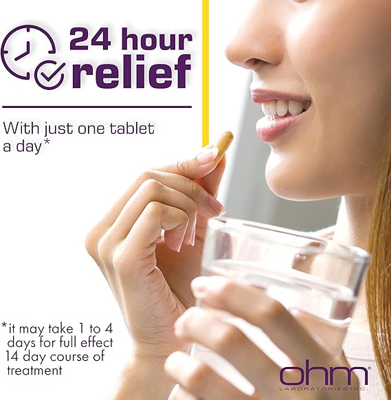 Ohm Esomeprazole Magnesium 20mg – 42 Delayed-Release Capsules – Acid Reducer for 24-Hour Heartburn Relief