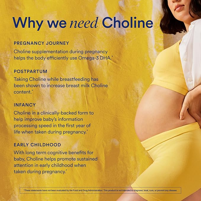 Ritual Natal Choline 550mg – Prenatal & Breastfeeding Brain Support – 30 Vegan Capsules