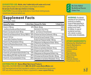 Nature Made Multivitamin with Iron – Daily Multivitamin for Women & Men – 130 Tablets