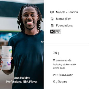 THORNE Amino Complex – Clinically-Validated EAA & BCAA Powder, Berry Flavor, NSF Certified for Sport, 30 Servings