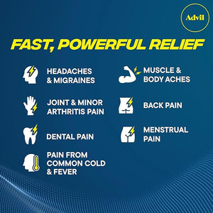 Advil Liqui-Gels Minis – 200 Count – Pain Reliever & Fever Reducer for Adults with Ibuprofen 200mg – Fast-Acting Liquid Capsules