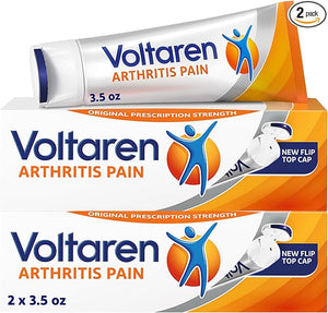 Voltaren Arthritis Pain Relief Gel with Diclofenac Easy Open Cap 100 g Tubes Pack of 2