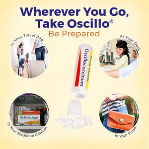 Boiron Oscillococcinum Natural Flu Relief – Homeopathic Medicine for Fever, Chills, Body Aches, and Fatigue – 6 Single Doses