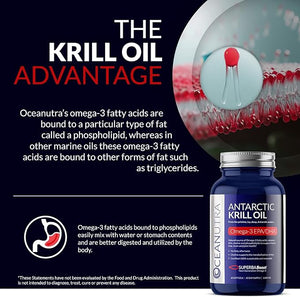 100% Pure Organic Krill Oil 1000mg – 56% Phospholipids, SuperbaBoost® Antarctic Omega-3 with Astaxanthin – No Fish Oil, No Aftertaste – 60 Softgels