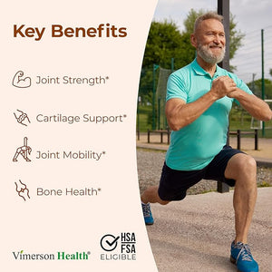 Glucosamine Chondroitin MSM with Turmeric & Boswellia – Joint Support for Cartilage, Flexibility & Mobility – Non-GMO, Gluten-Free – 90 Capsules
