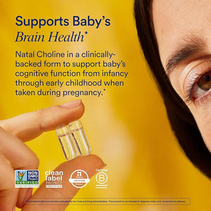 Ritual Natal Choline 550mg – Prenatal & Breastfeeding Brain Support – 30 Vegan Capsules
