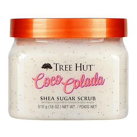 Tree Hut Shea Sugar Scrub Coco Colada – Coconut & Pineapple, Ultra Hydrating Exfoliating Body Scrub – 18 oz