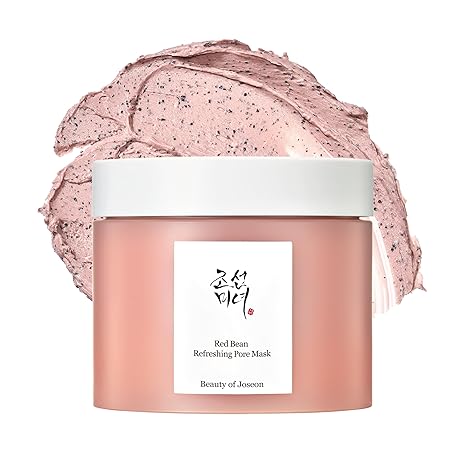 Beauty of Joseon Red Bean Pore Refreshing Mask – Hydrating Mud Cream Wash-Off Pack & Exfoliator for Pore Cleansing, Smoother Skin – Korean Skincare (140ml)